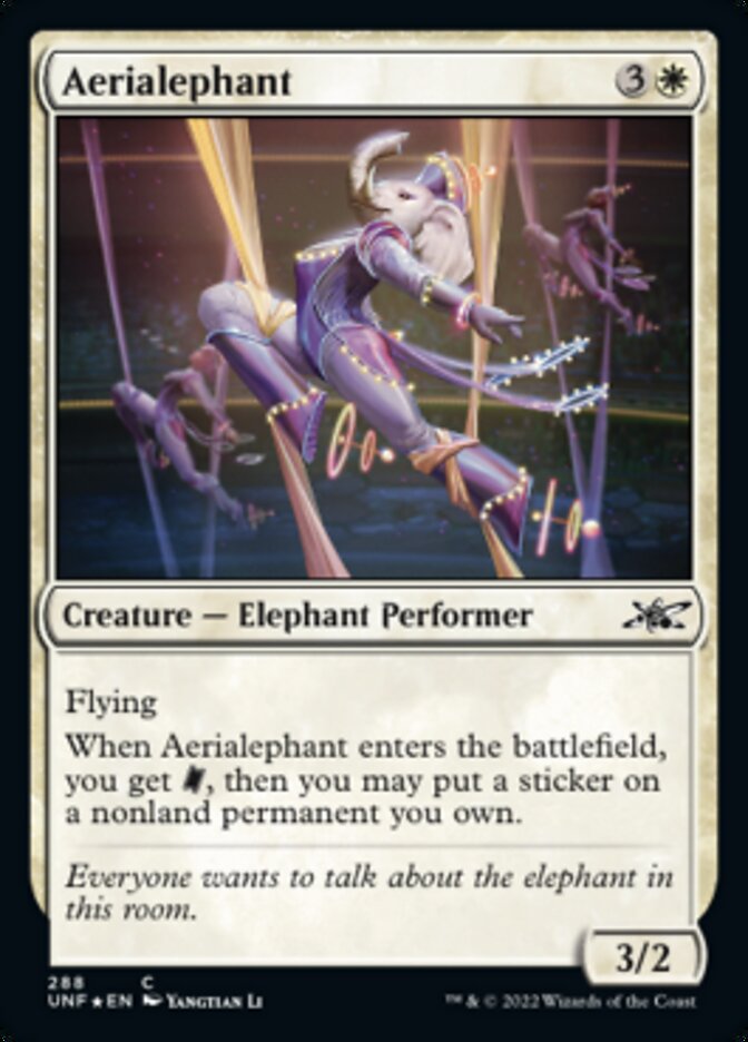Aerialephant (Galaxy Foil) [Unfinity] Magic: The Gathering