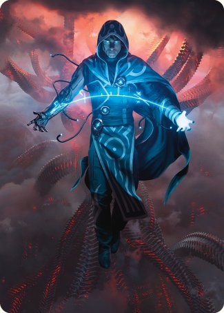 Jace, the Perfected Mind Art Card [Phyrexia: All Will Be One Art Series] Magic: The Gathering