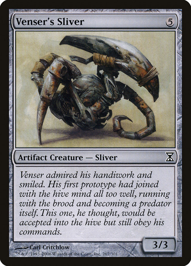 Venser's Sliver [Time Spiral] Magic: The Gathering