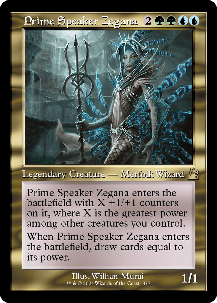 Prime Speaker Zegana (Retro Frame) [Ravnica Remastered] Magic: The Gathering