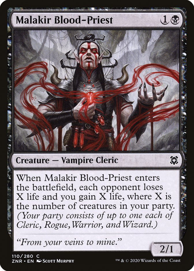 Malakir Blood-Priest [Zendikar Rising] Magic: The Gathering