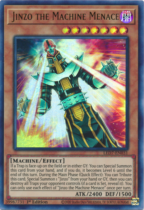 Jinzo the Machine Menace [LED7-EN031] Ultra Rare - Yugioh Cards For Your TCG Needs!