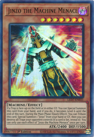 Jinzo the Machine Menace [LED7-EN031] Ultra Rare - Yugioh Cards For Your TCG Needs!