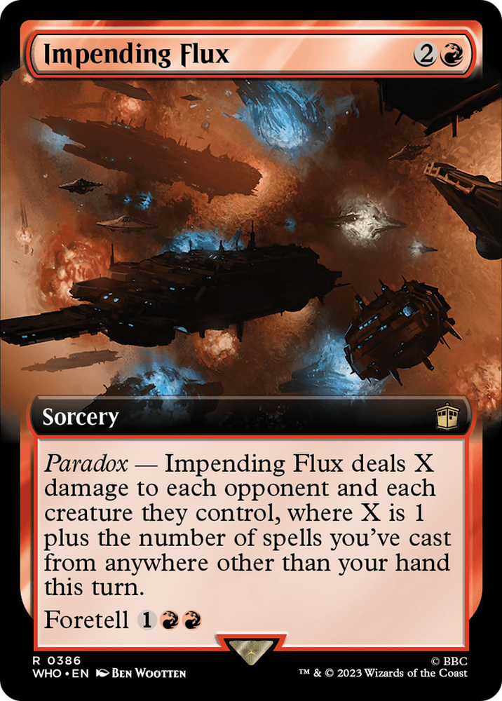 Impending Flux (Extended Art) [Doctor Who] Magic: The Gathering