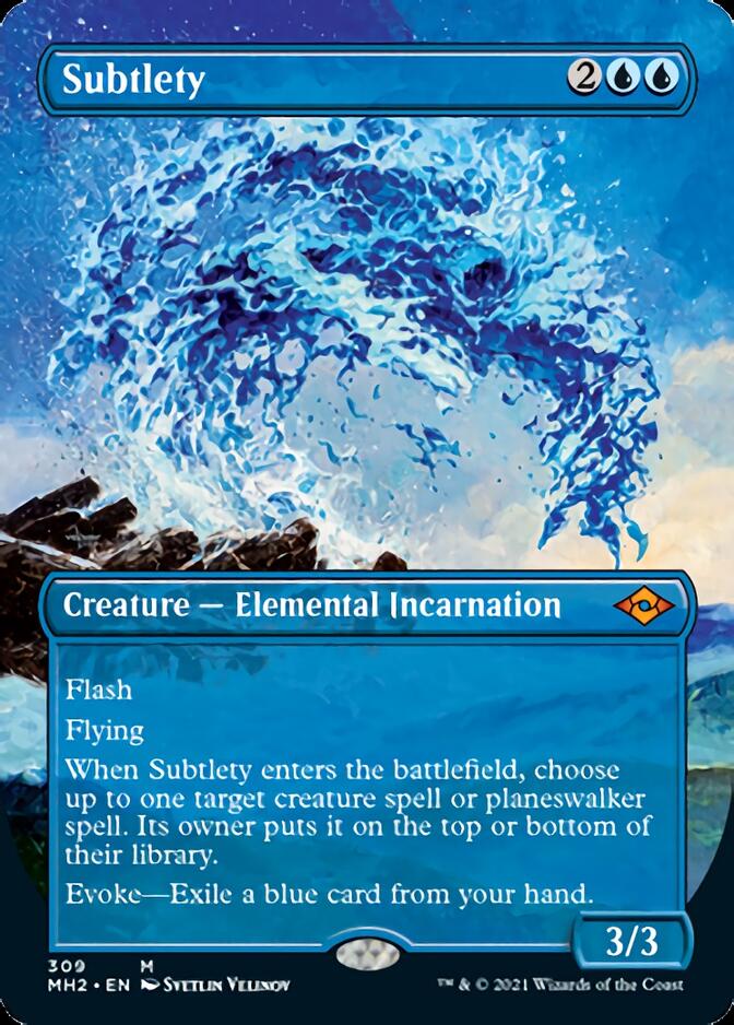 Subtlety (Borderless Alternate Art) [Modern Horizons 2] Magic: The Gathering