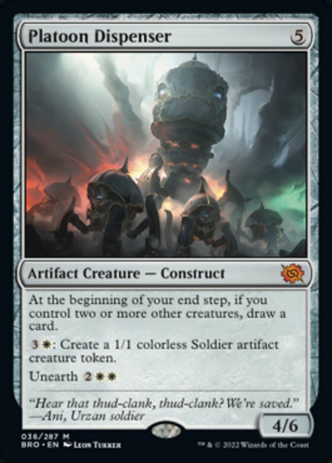 Platoon Dispenser [The Brothers' War] Magic: The Gathering