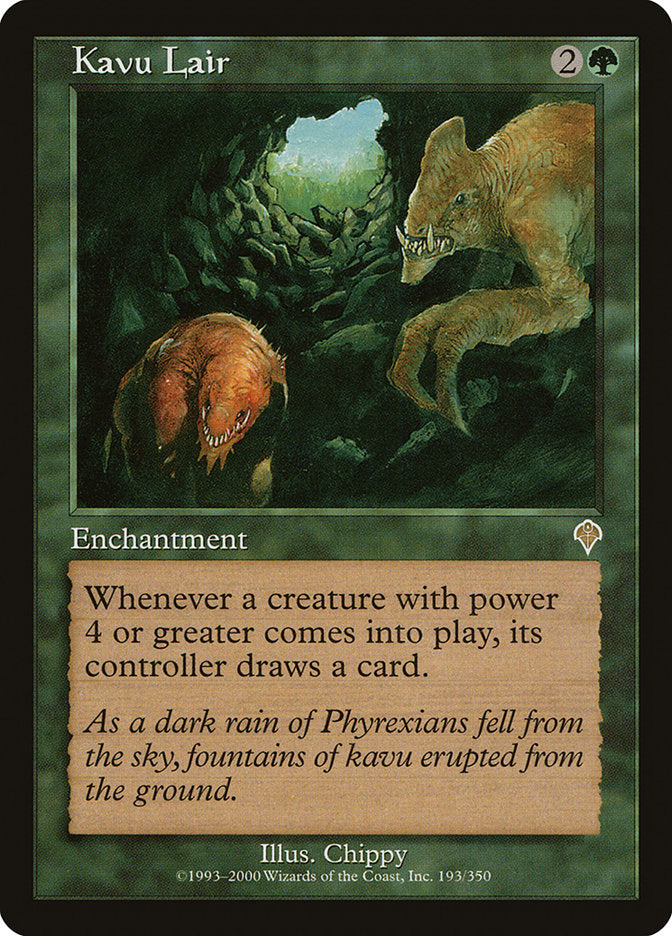 Kavu Lair [Invasion] Magic: The Gathering
