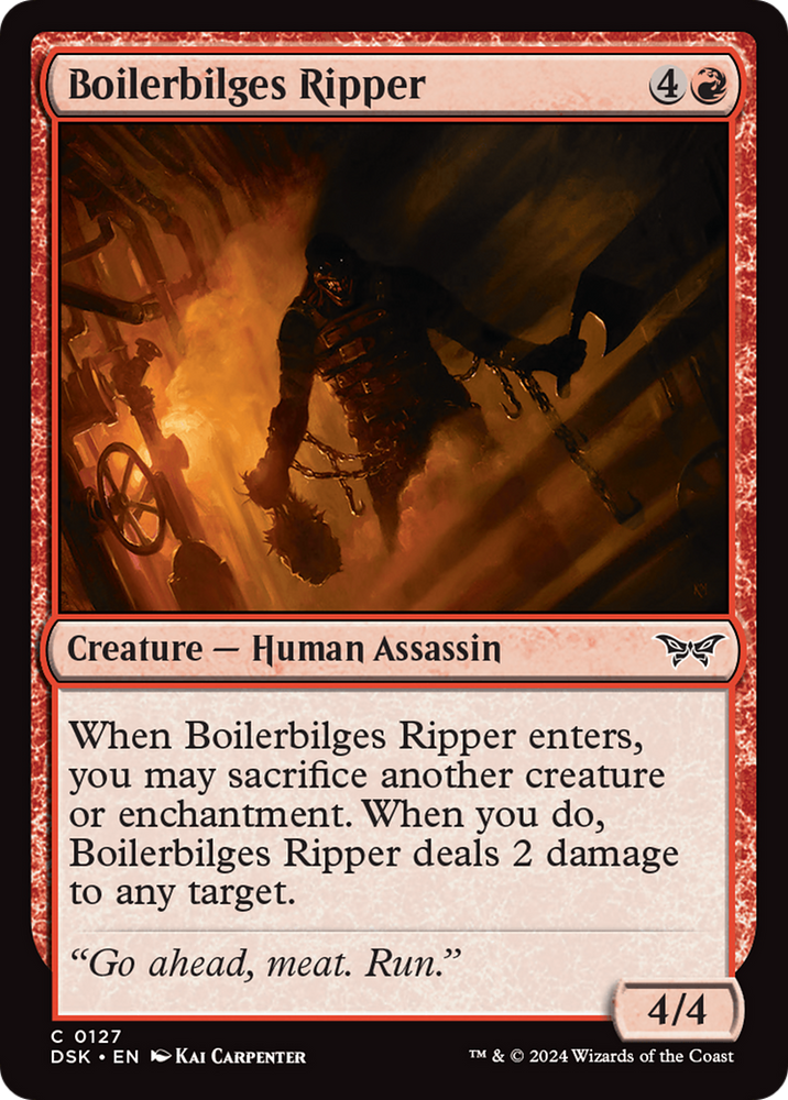 Boilerbilges Ripper [Duskmourn: House of Horror] Magic: The Gathering