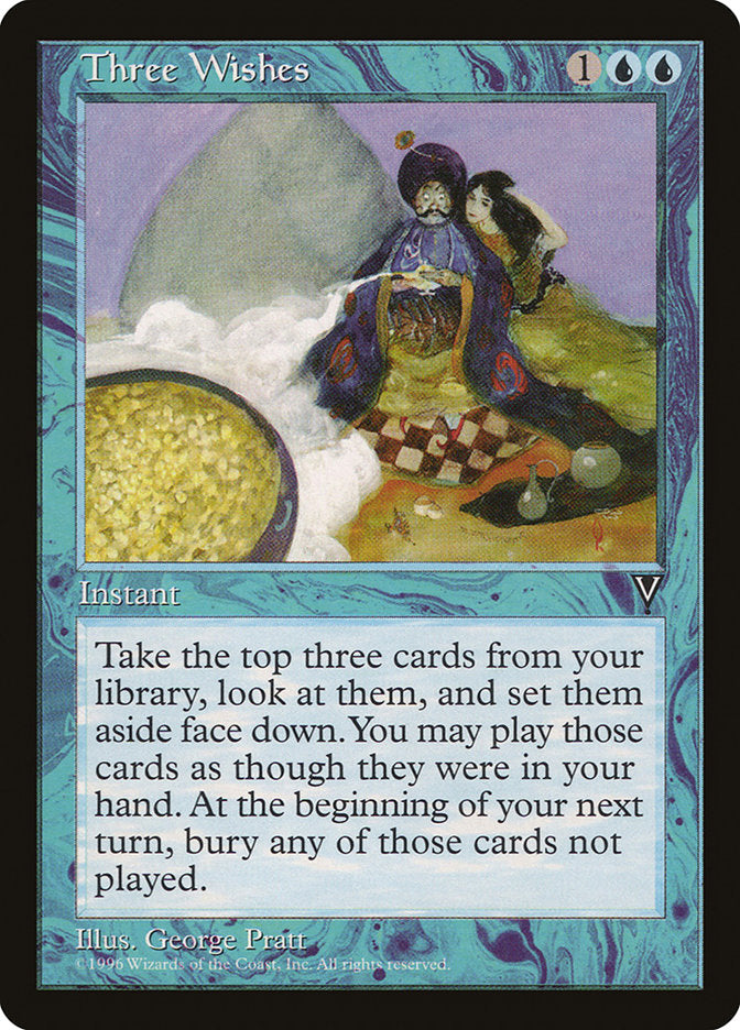 Three Wishes [Visions] Magic: The Gathering
