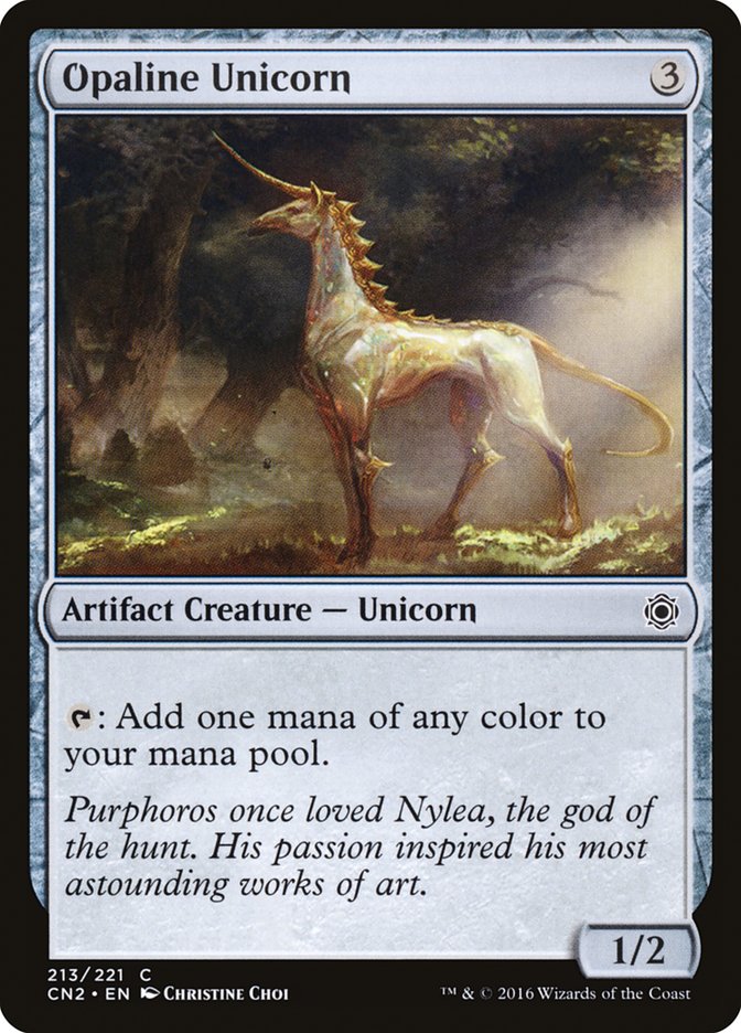 Opaline Unicorn [Conspiracy: Take the Crown] Magic: The Gathering