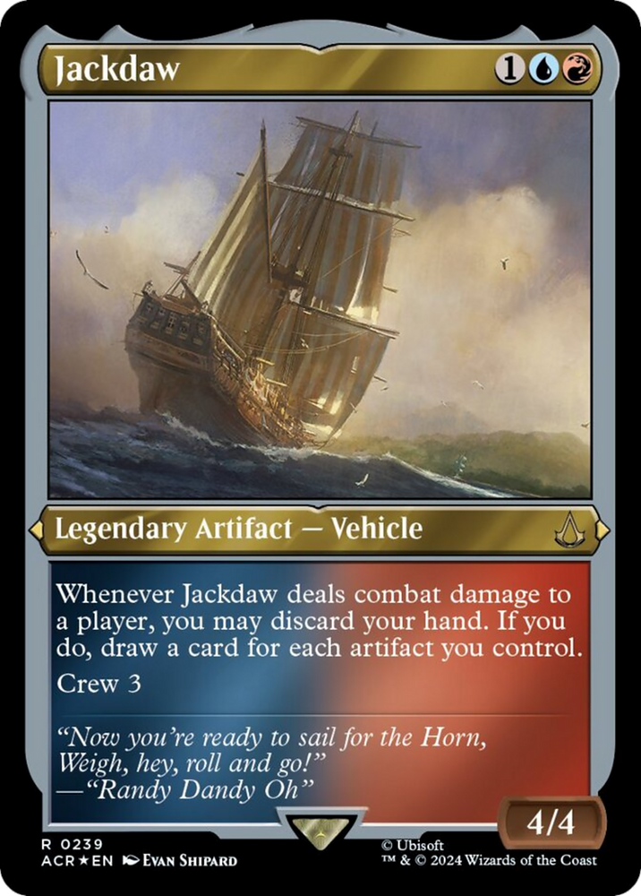 Jackdaw (Foil Etched) [Assassin's Creed] Magic: The Gathering