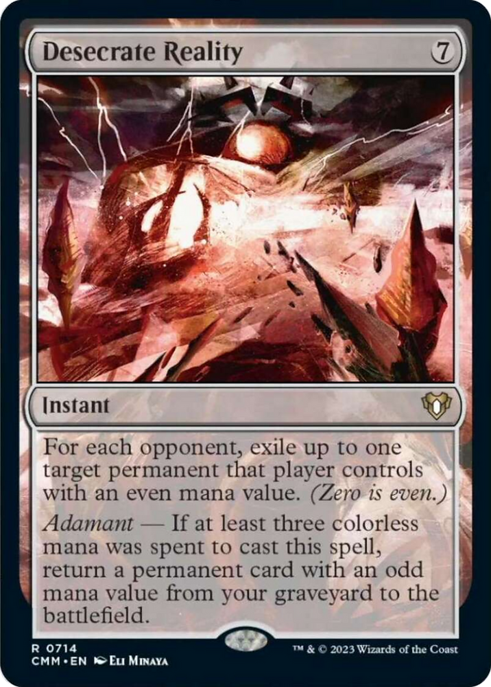 Desecrate Reality [Commander Masters] Magic: The Gathering