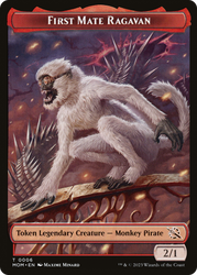 First Mate Ragavan // Knight Double-Sided Token [March of the Machine Tokens] Magic: The Gathering