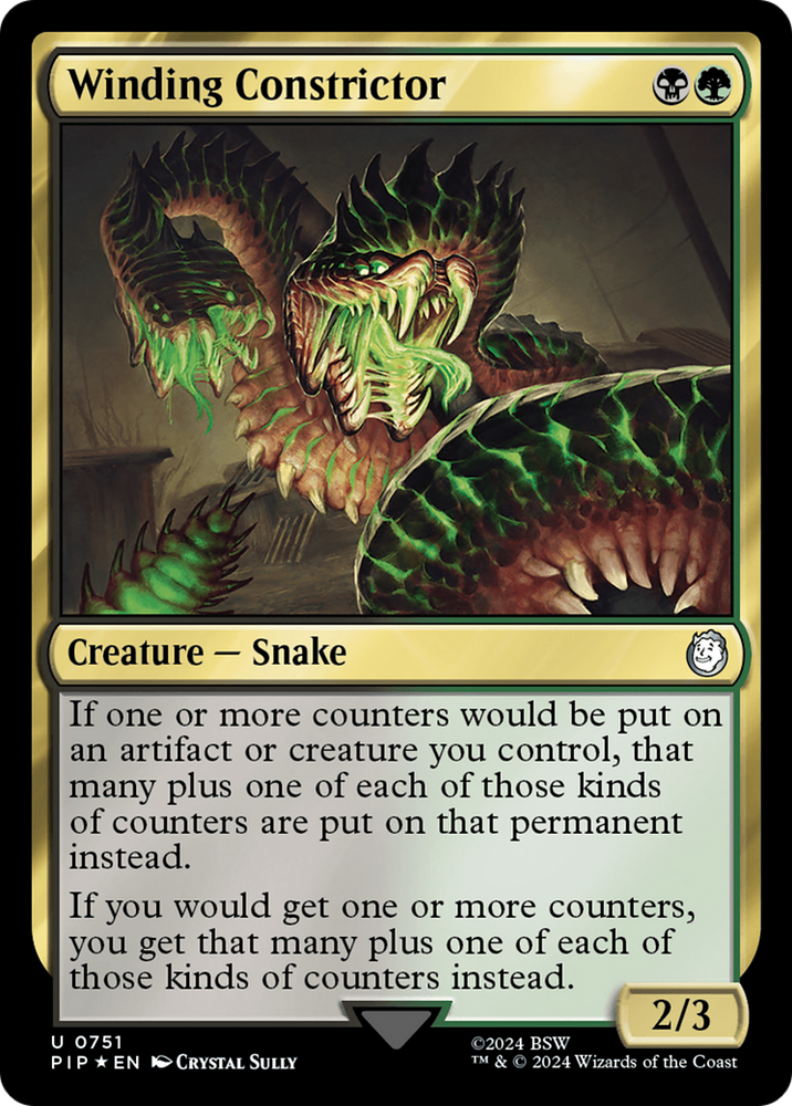 Winding Constrictor (Surge Foil) [Fallout] Magic: The Gathering