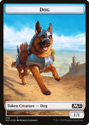 Demon // Dog Double-Sided Token [Core Set 2021 Tokens] Magic: The Gathering