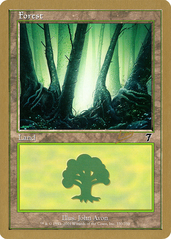 Forest (rl330) (Raphael Levy) [World Championship Decks 2002] Magic: The Gathering