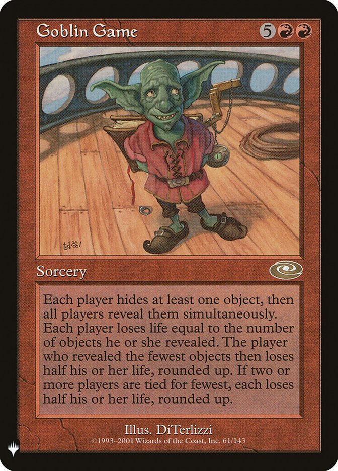 Goblin Game [The List] Magic: The Gathering