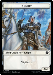 Human Soldier // Knight Double-Sided Token [Commander Masters Tokens] Magic: The Gathering