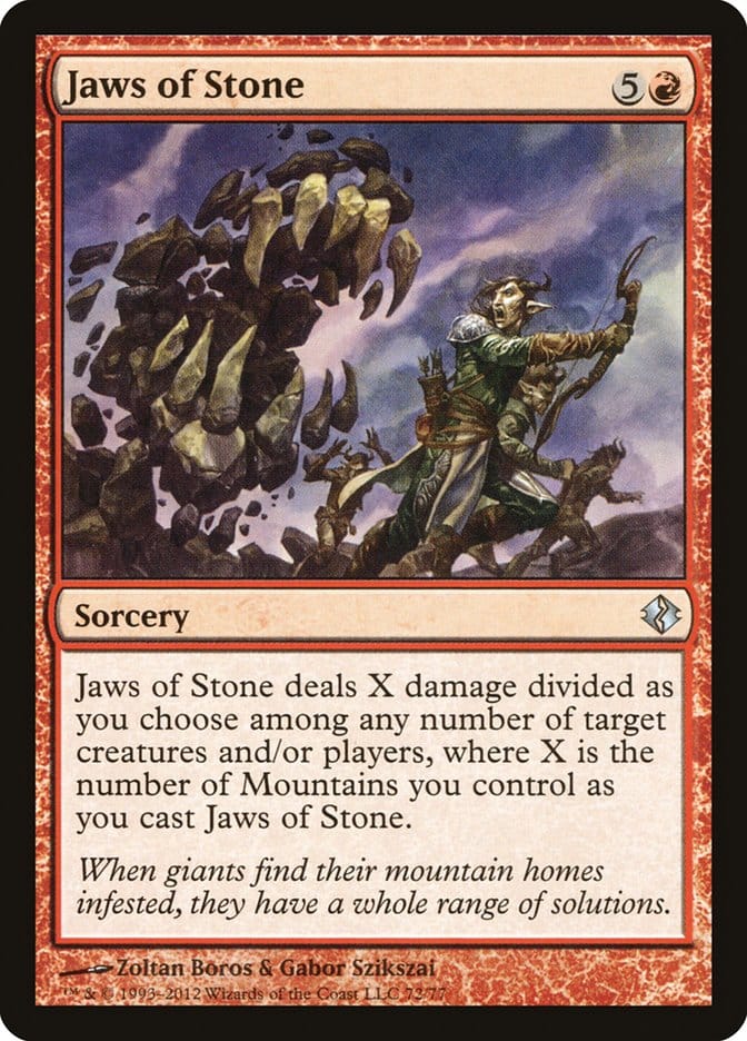 Jaws of Stone [Duel Decks: Venser vs. Koth] Magic: The Gathering