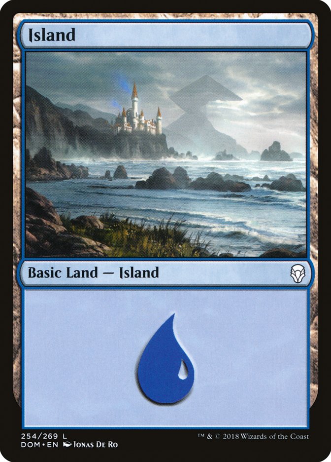 Island (254) [Dominaria] Magic: The Gathering