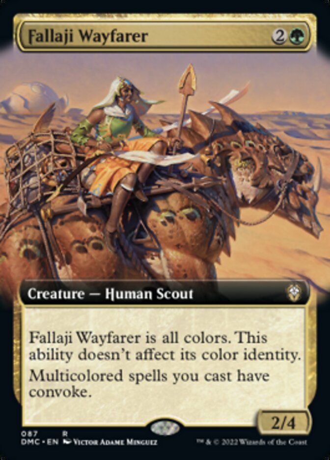 Fallaji Wayfarer (Extended Art) [Dominaria United Commander] Magic: The Gathering