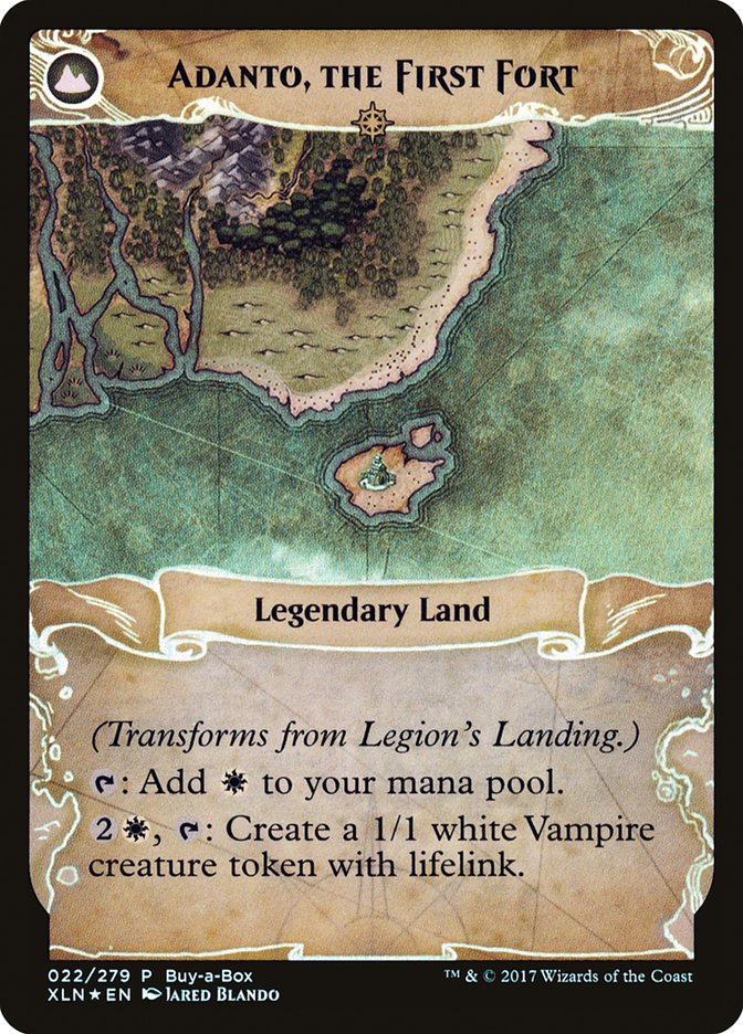 Legion's Landing // Adanto, the First Fort (Buy-A-Box) [Ixalan Treasure Chest] Magic: The Gathering