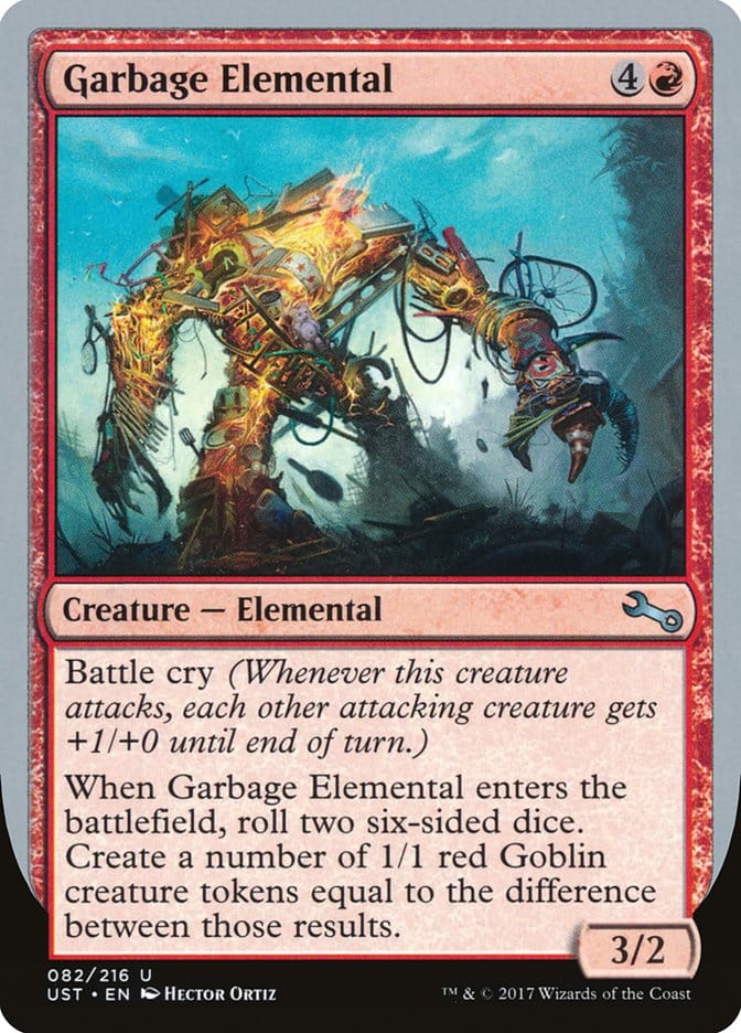 Garbage Elemental (3/2 Creature) [Unstable] Magic: The Gathering