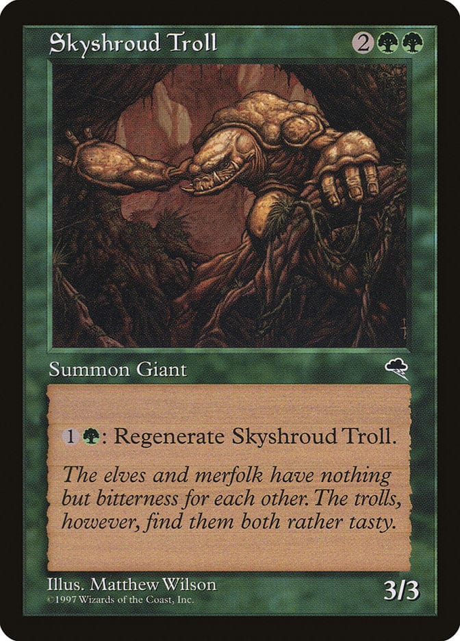 Skyshroud Troll [Tempest] Magic: The Gathering