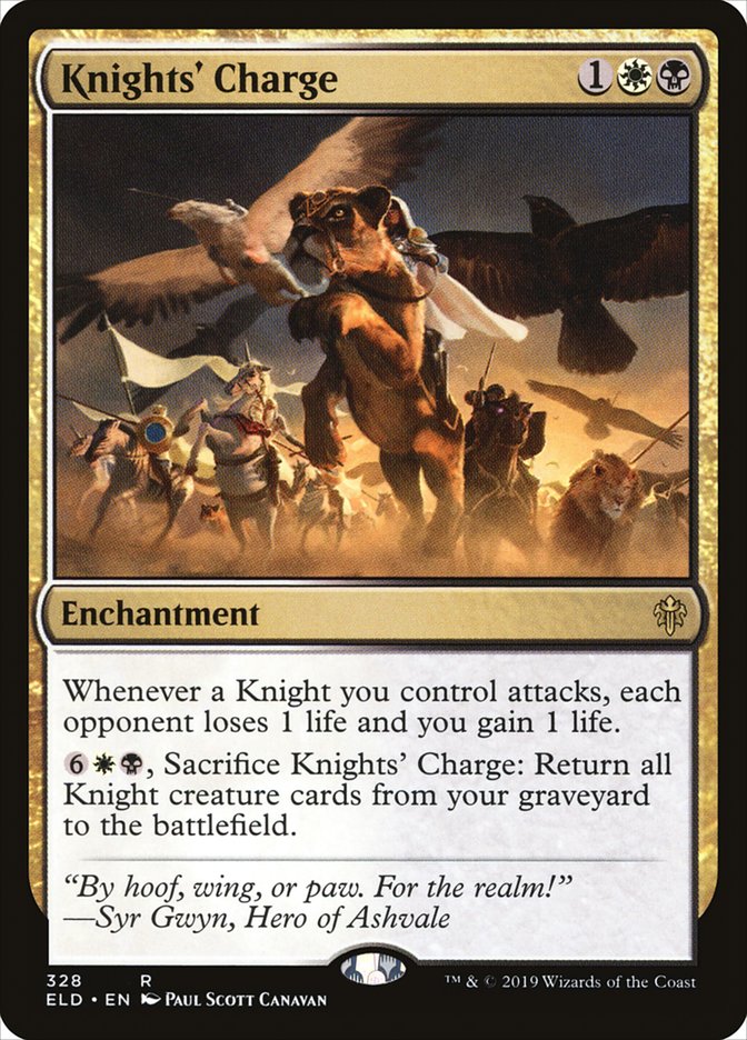Knights' Charge [Throne of Eldraine] Magic: The Gathering