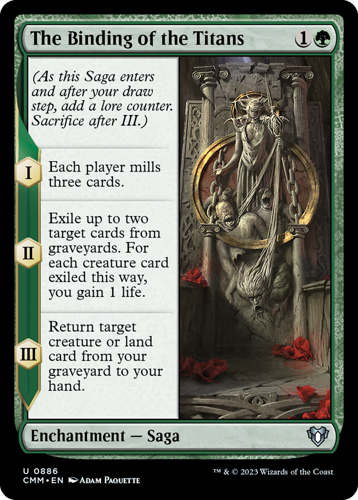 The Binding of the Titans [Commander Masters] Magic: The Gathering