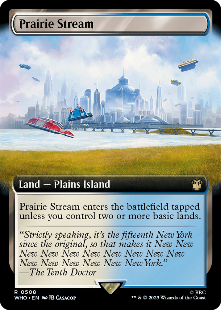 Prairie Stream (Extended Art) [Doctor Who] Magic: The Gathering