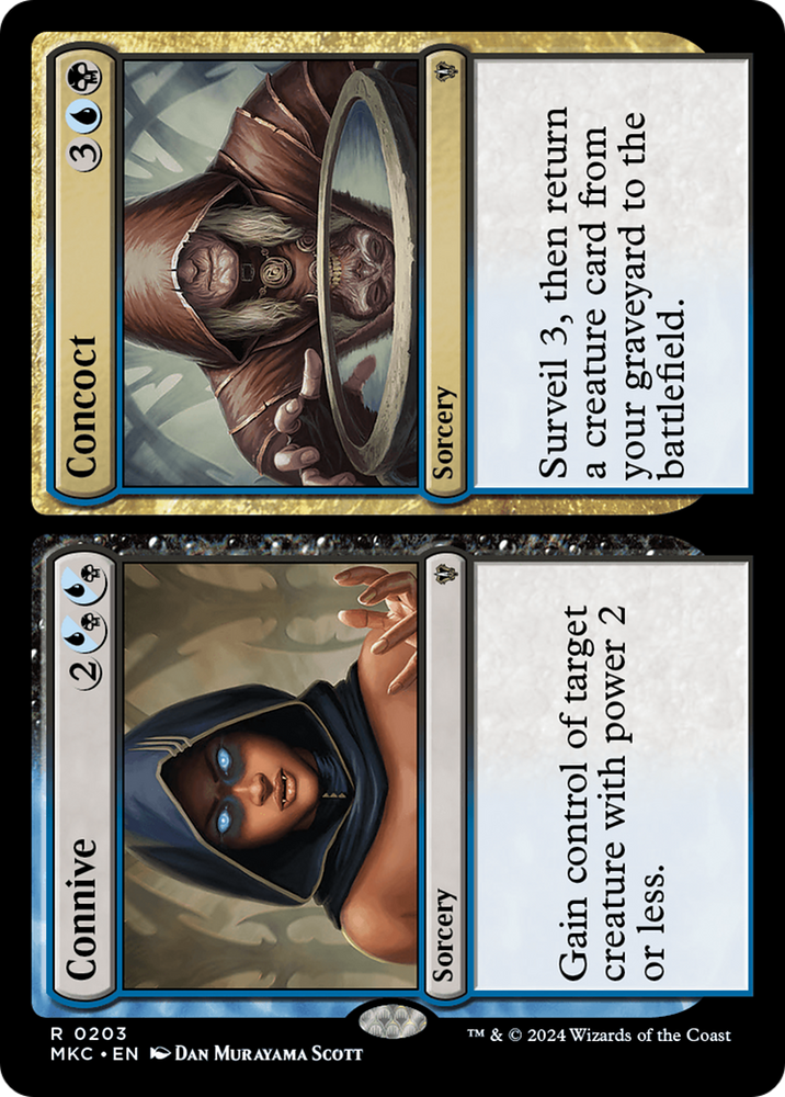 Connive // Concoct [Murders at Karlov Manor Commander] Magic: The Gathering