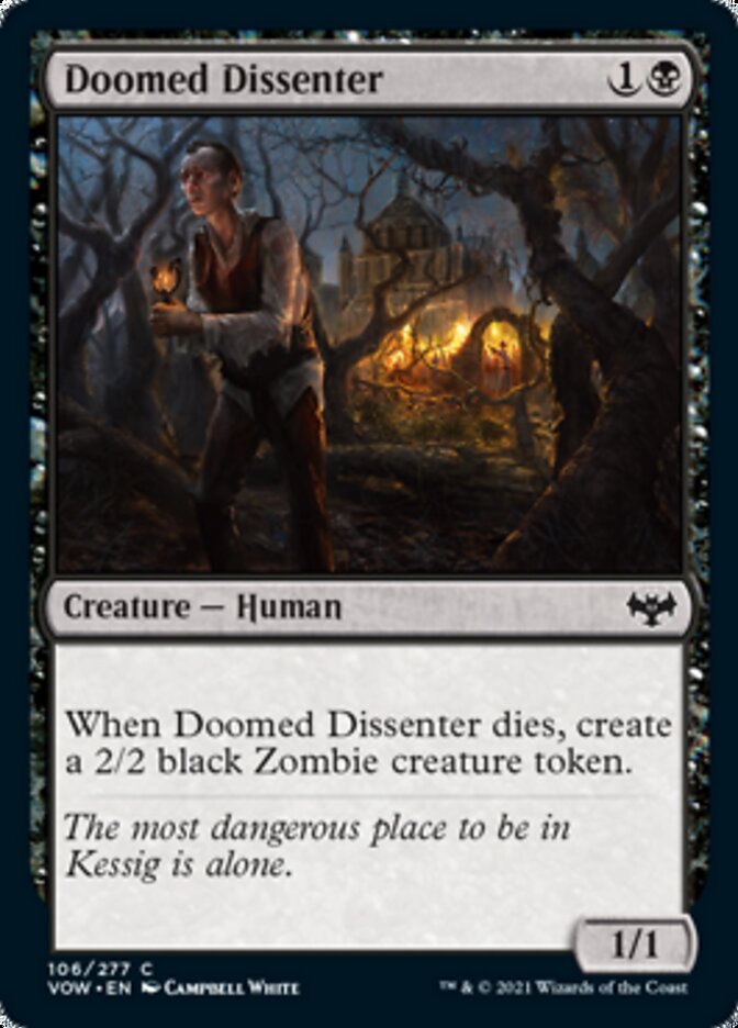 Doomed Dissenter [Innistrad: Crimson Vow] Magic: The Gathering