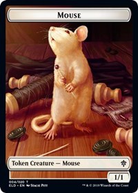 Mouse // Food (16) Double-Sided Token [Throne of Eldraine Tokens] Magic: The Gathering