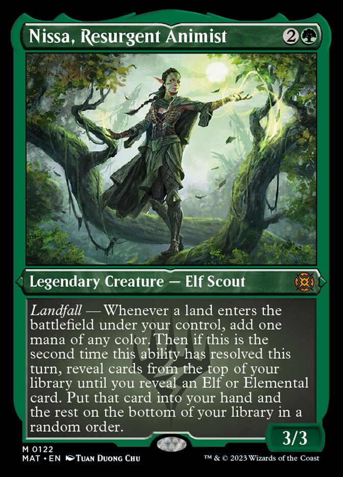 Nissa, Resurgent Animist (Foil Etched) [March of the Machine: The Aftermath] Magic: The Gathering
