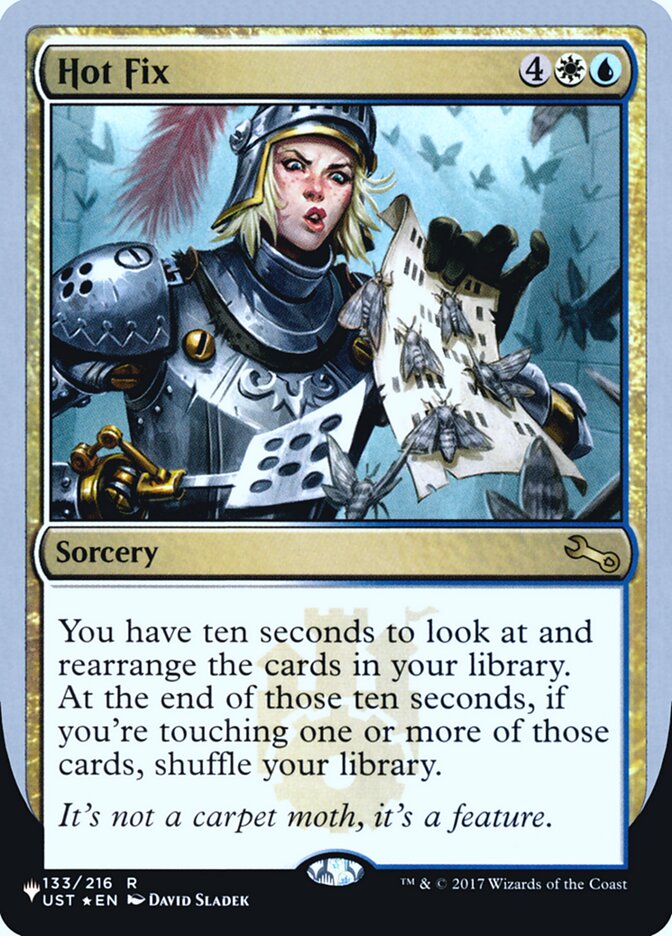 Hot Fix (Unfinity Foil Edition) [The List] Magic: The Gathering