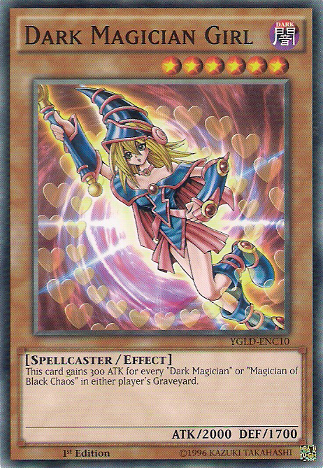 Dark Magician Girl [YGLD-ENC10] Common Yu-Gi-Oh!