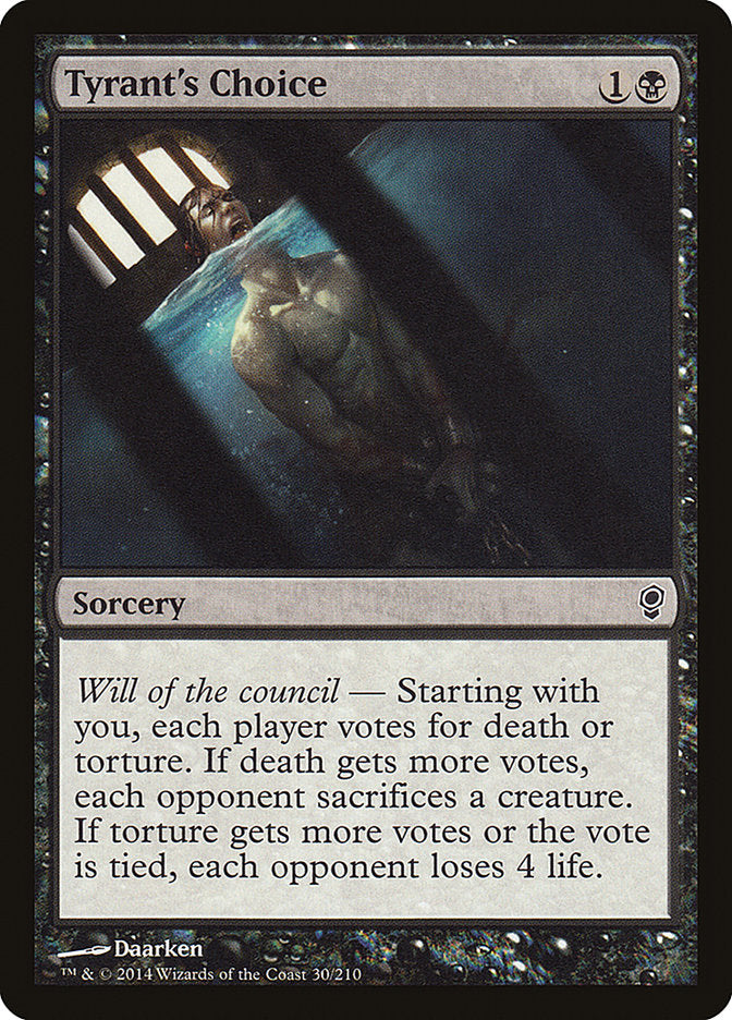 Tyrant's Choice [Conspiracy] Magic: The Gathering