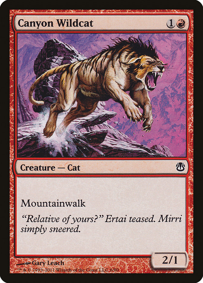 Canyon Wildcat [Duel Decks: Ajani vs. Nicol Bolas] Magic: The Gathering