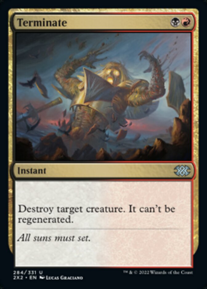 Terminate [Double Masters 2022] Magic: The Gathering