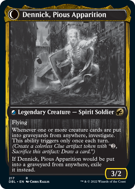 Dennick, Pious Apprentice // Dennick, Pious Apparition [Innistrad: Double Feature] Magic: The Gathering