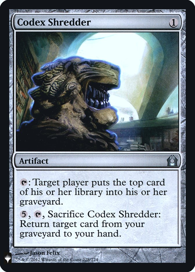 Codex Shredder [Mystery Booster] Magic: The Gathering