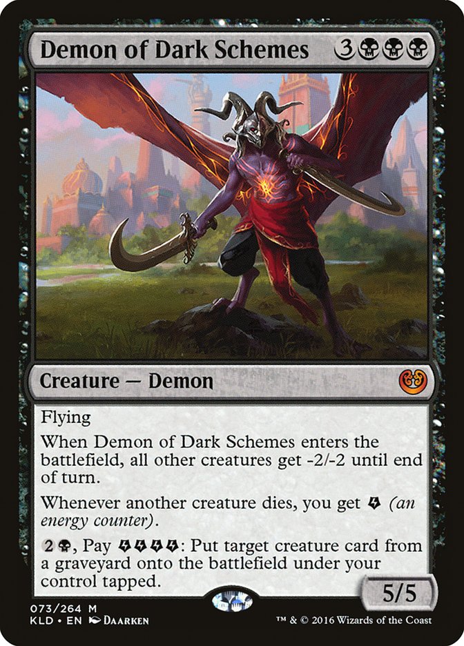 Demon of Dark Schemes [Kaladesh] Magic: The Gathering