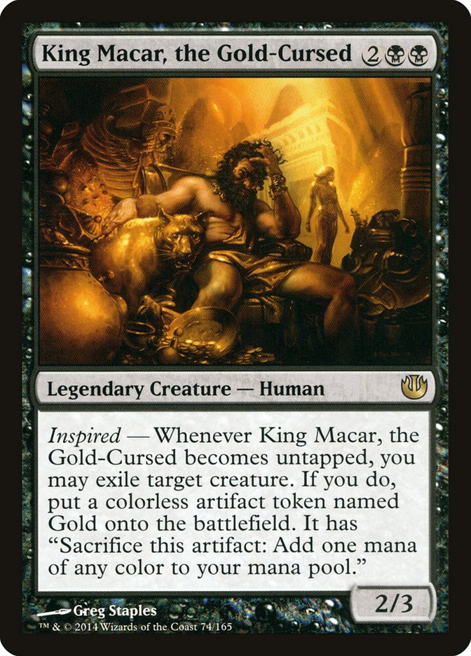 King Macar, the Gold-Cursed [Journey into Nyx] Magic: The Gathering