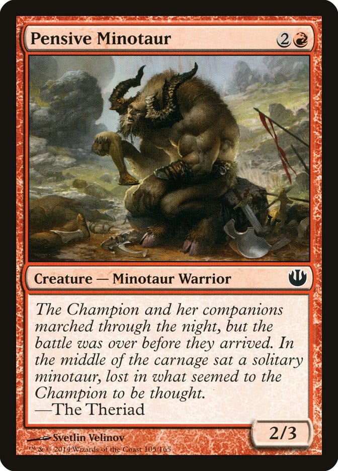 Pensive Minotaur [Journey into Nyx] Magic: The Gathering