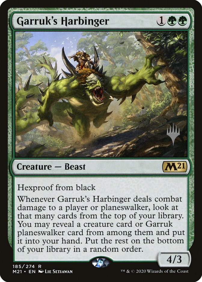 Garruk's Harbinger (Promo Pack) [Core Set 2021 Promos] Magic: The Gathering