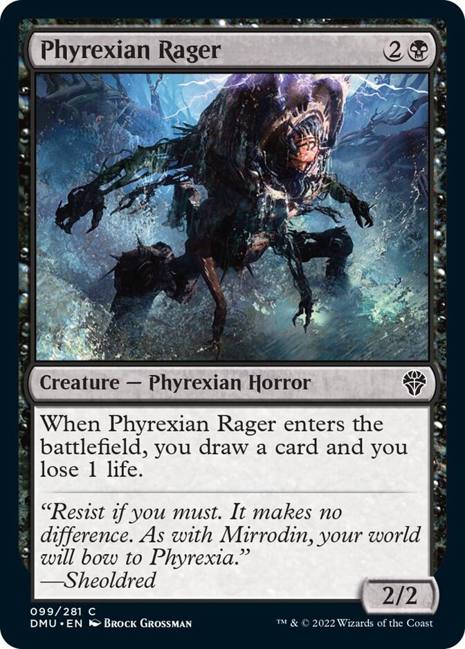 Phyrexian Rager [Dominaria United] Magic: The Gathering
