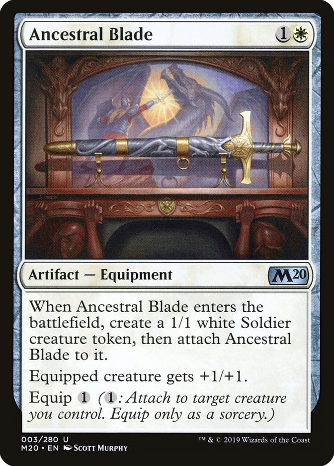 Ancestral Blade [Core Set 2020] Magic: The Gathering