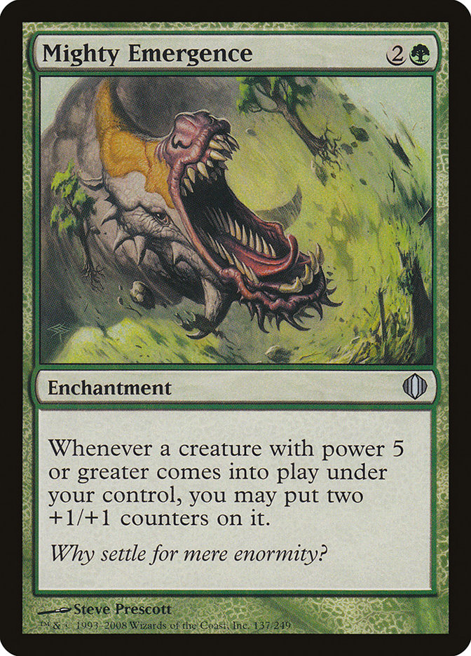 Mighty Emergence [Shards of Alara] Magic: The Gathering
