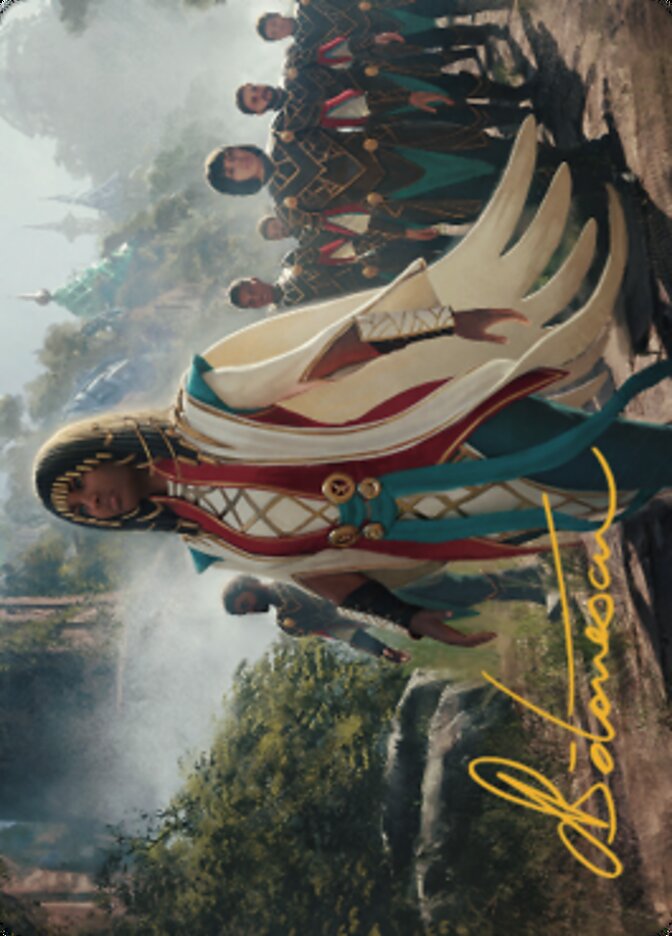 Queen Kayla bin-Kroog Art Card (Gold-Stamped Signature) [The Brothers' War Art Series] Magic: The Gathering
